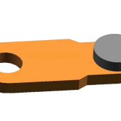 Контакт КМ-15 L-24mm неподвижный вспомогательный ЭТПР.303659.852