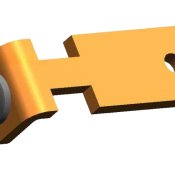Контакты контроллеров РДК-250 неподвижный L=45 mm, E 63 ЭТПР.303659.073