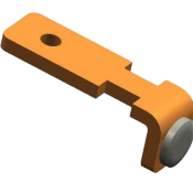 Контакты контроллеров РДК-160 неподвижный L=38 mm, E 25, ЭТПР.303659.071-01
