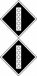 ЖД знак «Поднять токоприемник на электропоезде»