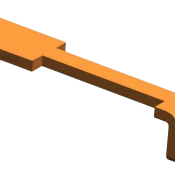 Контакты контроллеров РДК-250 неподвижный L=72 mm, E 63 ЭТПР.303659.073-01